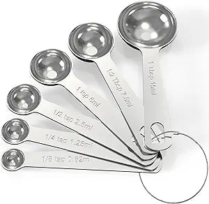MyDreamyKitchen Stainless Steel Measuring Spoon Set